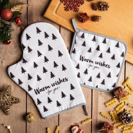 Kitchen-kitchen Warm Wishes: mittens-seizure 20x28cm, take 17x17cm, 35% x/l, 65% p/e