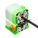 Mechanical sharpener with container, green robot