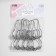 Hook for curtains with balls, 7.5 × 4 cm, 10 pcs, silver color