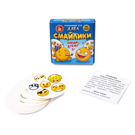 Board game "Dubl. Emoticons ", 20 cards