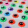 Plastic sticker "Color eyes" 24x10 cm