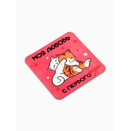 Key keychain and magnet "Love from the first Moore" (cats): Gift set, 14.5 x 12 cm-3