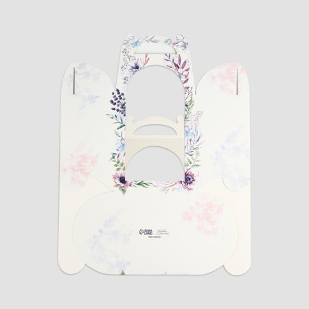 Box for small cake, confectionery packaging, “wreath”, 15 x 15 x 18 cm-5