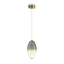 Suspended lamp Freya Fr6139PL-L8BS1 LOLLI, 135x100x1510 mm, LED, 8W, 650LM, 3000K, brass color