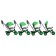 Three -haired bicycle Vivat 1, green color