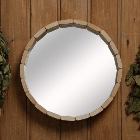 Зеркало "Бочонок" 27х27 см-1