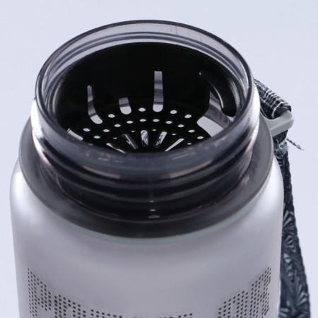 Water bottle, 600 ml, Popular, with a sieve for fruits, 23 x 6 cm, gray-3
