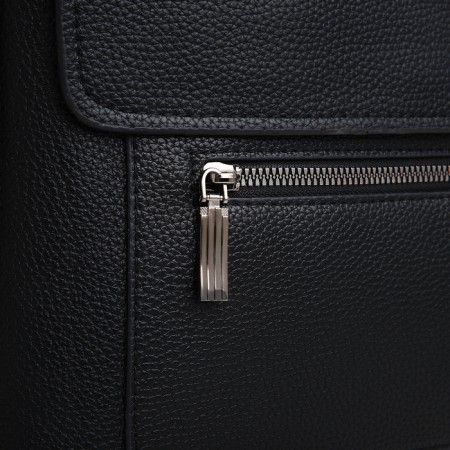 Male Business Bag, Textura, 3 external pockets, black color-3