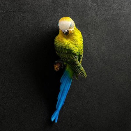 Suspended decor "Wavy parrot on a branch" 7x12x29 cm-1