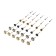 A set of metal brushes for a tundra engraver, a shank 3 mm, 36 pcs.