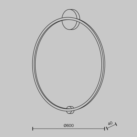 Bra Maytoni Mod005WL-L35BSK, LED, 1x29 W, 40x710 mm, 1200 lm, brass-3