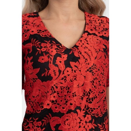 Dress lace, size 46, red color-8