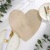 Napkin Serving shares heart ts. gold, D 38 cm