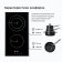 Hon surface Delvento V30d28S012, electric, 2 burners, sensor, black