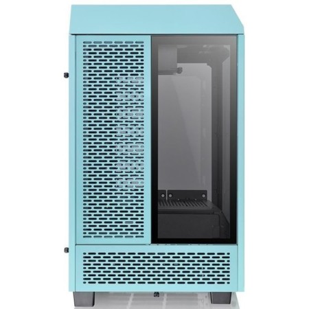 The Tower 100 Turquoise, Miniitx, 1x120mm, 3x140mm, 2XUSB 3.0, Audio Bott PSU, without PSU 93719-2