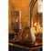 Summary Metal for 1 candle "Pattern. Pokkovka" aged gold 20.5x20x20.5 cm