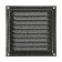 Ventilation grate Zein Lux RM1515SR, 150 x 150 mm, with a grid, metal, silver