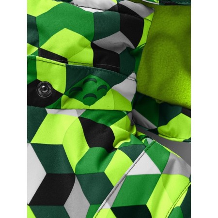Ski costume for a boy, height 110 cm, green color-9