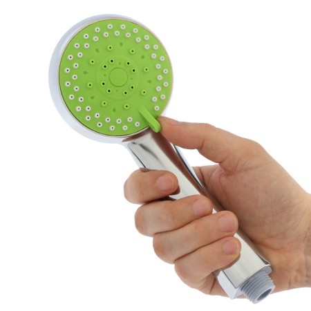 Shower Set Zein Z0605, hose 150 cm, holder, watering can 5 modes, green/chromium-9
