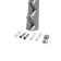 Cappio CVP001 hanger, metal, five -rose, matte chromium