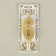 Candle for the cake number "Golden Patter", 10.2 cm, number "6"