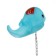 Bath plug with a toy "Kit", d = 40 mm, PVC, metal, blue
