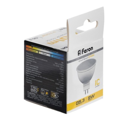 LED LED Feron (9W) 230V G5.3 2700K MR16, LB-560-3