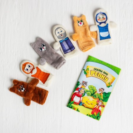 Puppet Theater "Turnip", set of 6 pcs.-1