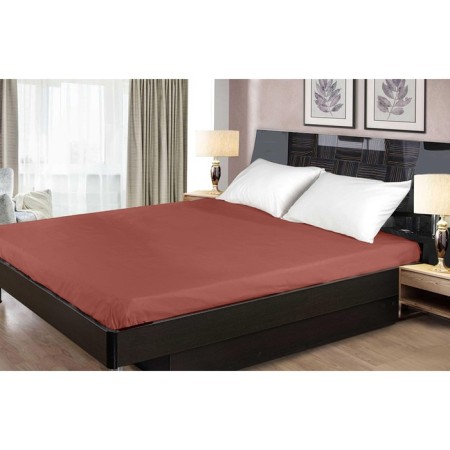 Primvelle sheet, size 240x260 cm, lingonberry color-1