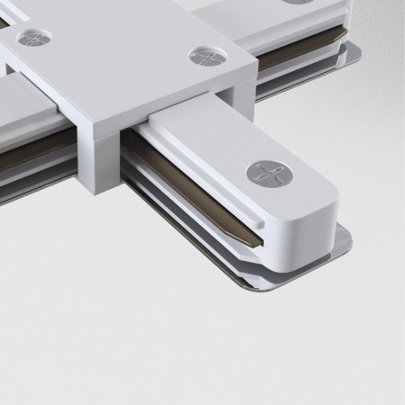 Connector X-shaped for the Technical tra001CX-11W, 11x11x2.3 cm, white color.-1