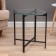 Coffee table "Fogot" YS-8526B, black 42x46 cm