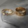 Set of rings 2 pieces of "lovedocks" Moonlit night, color gold, dimensionless