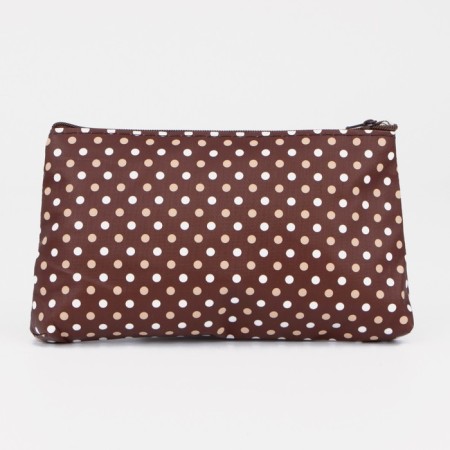 Lightning cosmetic bag, brown color-1