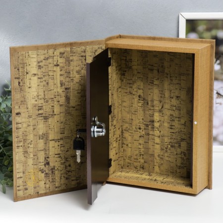 Safe Brush tree "Golden sailboats" skin with embossing, 30x21x7 cm-2