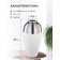 Decorative vase "Shik", 12.5 × 12.5 × 25 cm, white color with silver