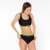 Separate swimsuit, black/light green color, size 44