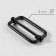 The buckle is regulatory, the inner width is 32 mm, the thickness is 5 mm, 5 pcs, the color is black matte