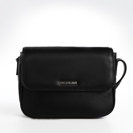 Women's bag Textura, messenger, small size, black color-1