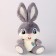 Soft toy "Bunny", 21 cm, gray
