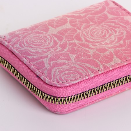 Women's wallet with lightning, pink color-3