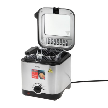 Fritable Center CT-1430, 900 W, 1.5 l, anti-stick bowl, silver-1
