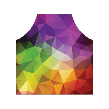 Apron kitchen with a photo print "Rainbow relief", adjustable, size OS-2