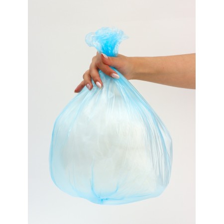 Garbage bags in the roll "Upak Land" 30 l, blue, PND, 5 μm, 50 pcs, 45 x 54 cm-4