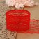 Capricon lace, 45 mm × 10 ± 1 m, red color