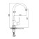 ACCOONA A4566P kitchen mixer, single -leaf, with nut, orange