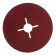 Circle of fiber grinding bison 35585-125-080, for Ushm, P80, 125 x 22 mm, 5 pcs.