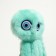 A toy for cats "octopus" from artificial fur, up to 19 cm, mint