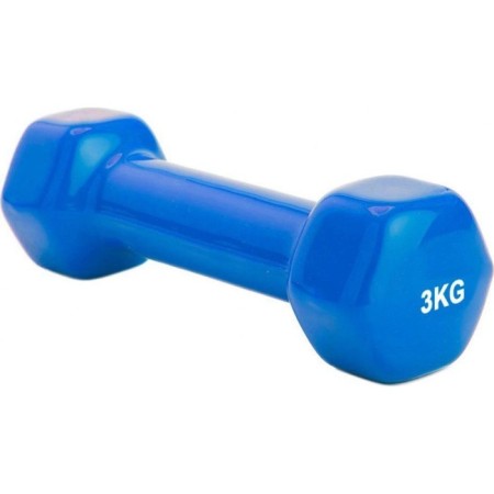 Rubberized dumbbells Bradex SF 0164, blue, 3 kg-3