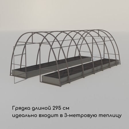 Glocked bed, 295 × 100 × 15 cm, Greengo-5