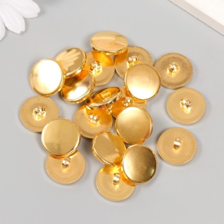Buttons plastic on midnight "gold" 2 cm set 20 pcs-2
